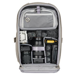 VANGUARD Veo Metro B20L CM - Mochila fotográfica para cámara objetivos y portátil de 14 pulgadas, crema