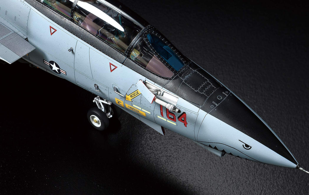 Tamiya 61118 Grumman F-14D Tomcat maqueta (Escala 1:48, plástico), Color Plateado, 11.5 x 19 x 3.13 Pulgadas (TAM61118)