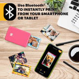 KODAK Step Impresora de fotos instantánea para smartphone - Mini portátil inalámbrica en color - Fotos adhesivas Zink 2x3” - Bluetooth compatible con iOS y Android - App de edición divertida - Rosa