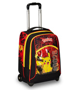 Seven Trolley escolar grande, rojo y amarillo, Pokemon Pikachu, Legendary Avengers, doble compartimento, bolsillo porta botella y sistema cruzado, mochila escolar de viaje, niño niño niño, multicolor,