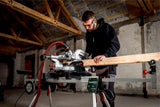 metabo sierra de tracción, corte transversal e inglete KGS 216 M – 613216000 – con línea de corte Precision Cut Line, disco de 216 mm y función de tracción – cable de 2 m