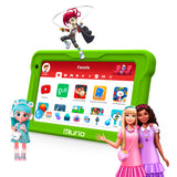 KURIO Gulli - Tableta de 7 Pulgadas para niños, Android 13, Control Parental Personalizable y navegador Seguro - Vídeos héroes Gulli + 100 apps y Juegos educativos precargados