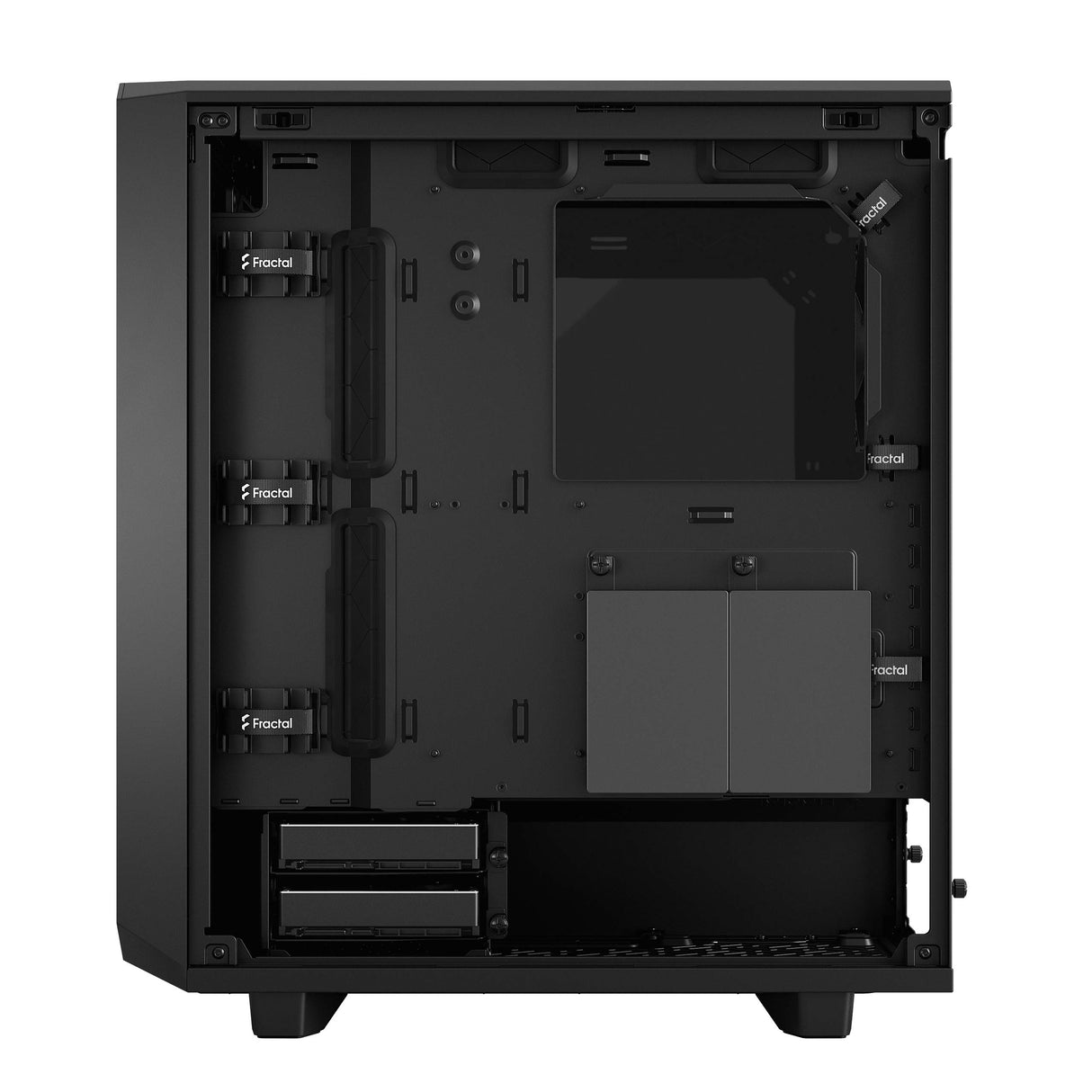 Fractal Caja Design MESHIFY 2 Compact Cristal Templado Negro Dark Tint (FD-C-MES2C-02)