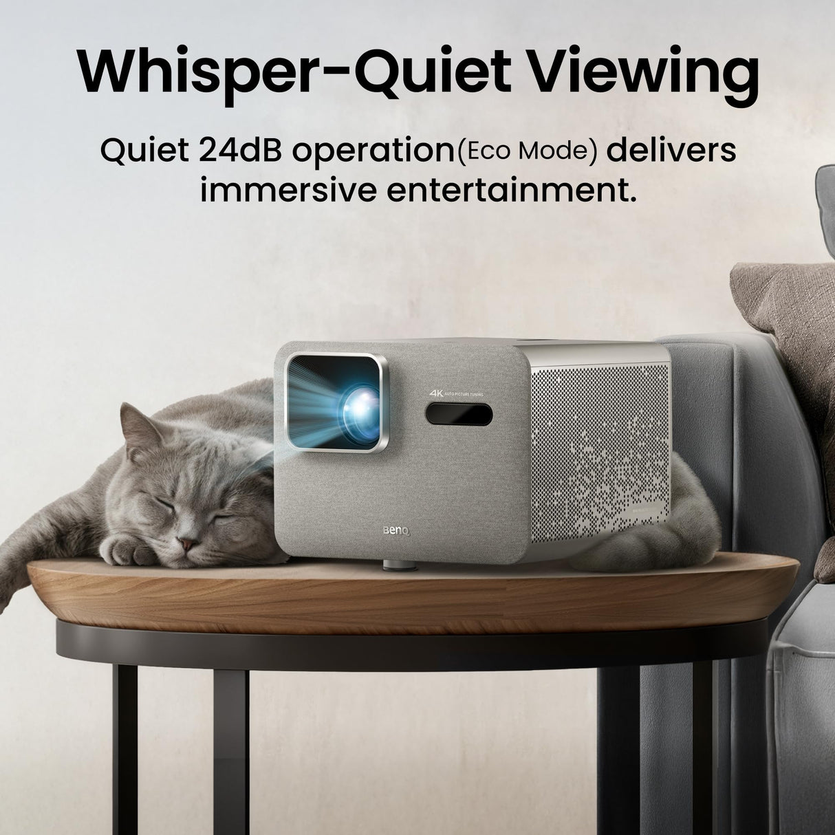 BenQ TK705STi Proyector 4K HDR de Tiro Corto, 3000 lúmenes ANSI, Google TV con Netflix, HDMI 2.1, Baja Latencia, Pantalla de 150" para Cine en Casa
