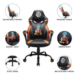 Subsonic Dragon Ball Z Silla para Videojuegos de Poliuretano Negro