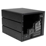 StarTech.com Rack Móvil Backplane de 4 Bahías de Intercambio en Caliente, Rack Móvil Hot Swap sin Bandeja para Unidades de DD SSD de 3,5in SAS II/SATA III, 6 Gbps (HSB4SATSASBA)