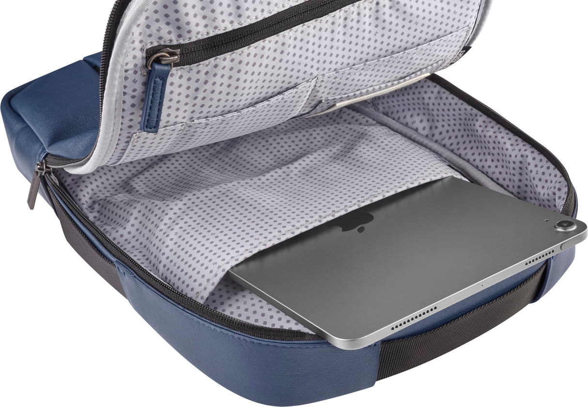 Moleskine Bolso para Dispositivos Profesionale,s Colección Classic, Mochila Profesional Compatible ConTablet, iPad, Laptop hasta 13 Pulgadas, 27 x 37 x 6.5 cm, Color Azul Zafiro