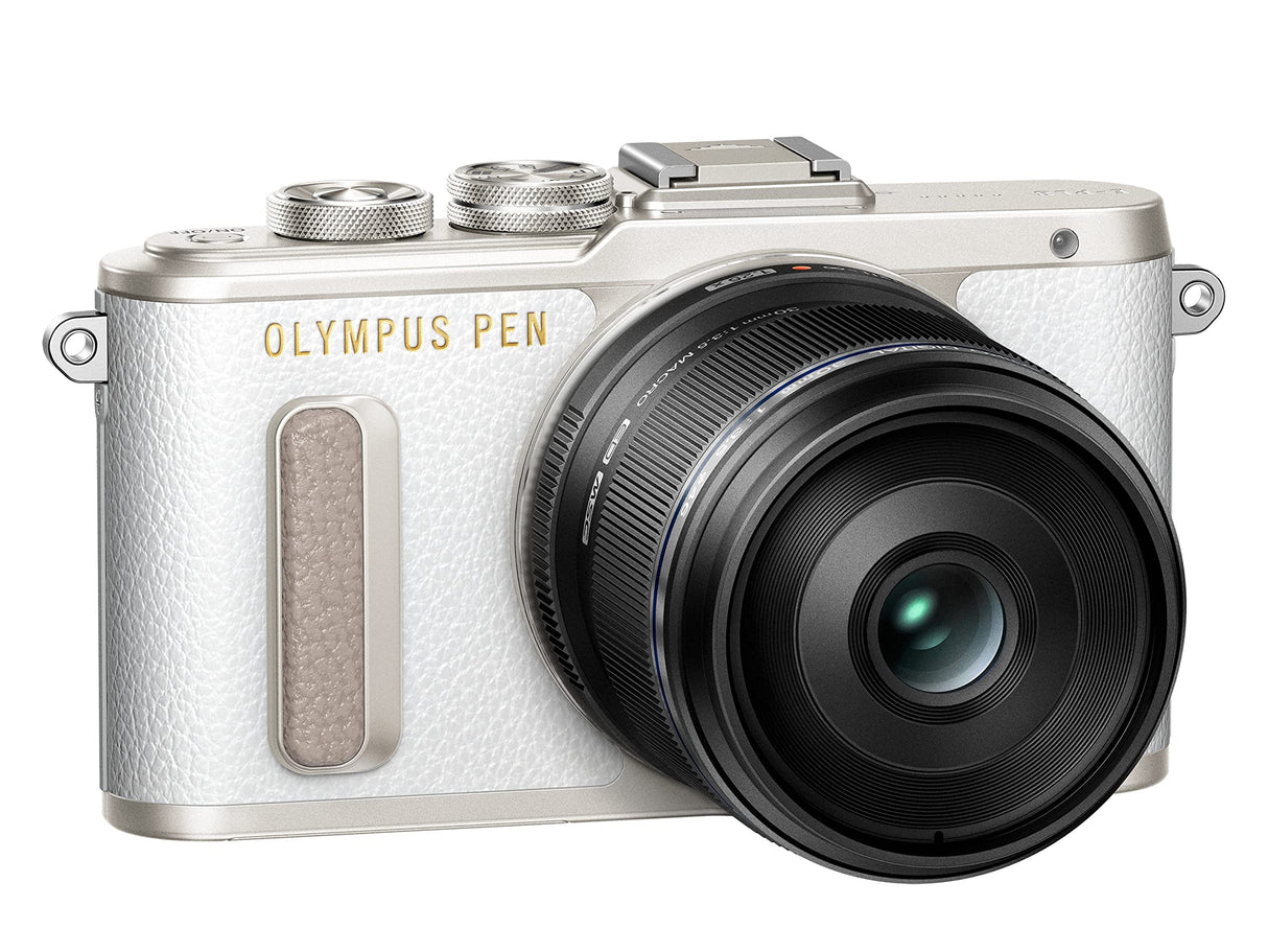 Olympus M.Zuiko Digital ED 30 mm F3.5 Macro Objetivo, Adecuado para Todas Las cámaras MFT (Modelos Olympus OM-D & Pen, Panasonic G-Series), Negro