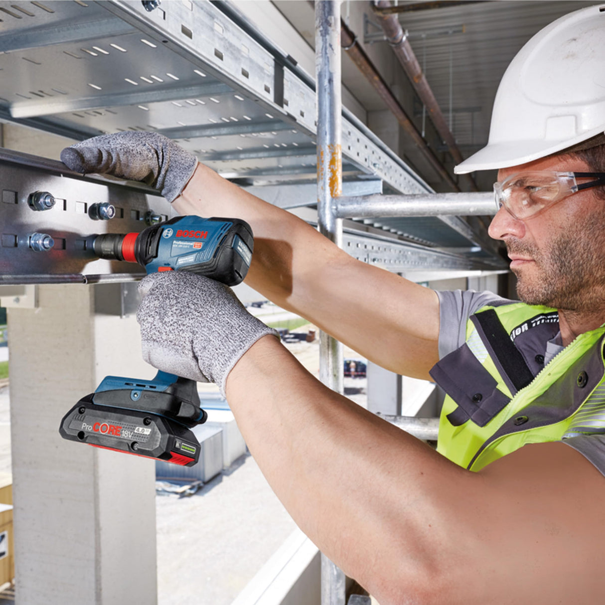 Bosch Professional 18V System GDX 18V-210 C - LLave de impacto a batería (Brushless, 210 Nm, Connectivity, sin batería, en L-BOXX)