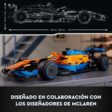LEGO 42141 Technic Coche de Carreras McLaren Formula 1, Maqueta de Construcción para Adultos, Deportes de Motor, Replica Deportivo F1 Coleccionable, Regalo para Hombres y Mujeres