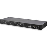 StarTech.com Switch Multiplicador de Vídeo HDMI Matriz de 4x4 con Audio y Control por Ethernet, Vídeo de 4K a 60H, Divisor HDMI 2.0 de Montaje en Rack con Mando a Distancia (VS424HD4K60)