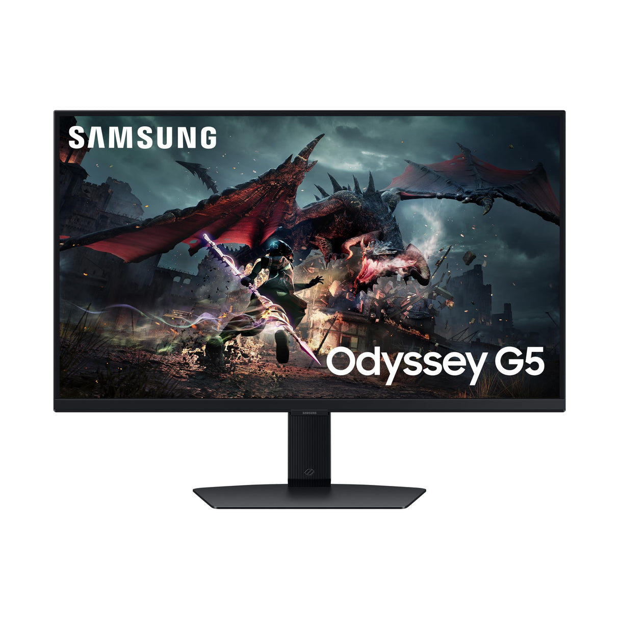 SAMSUNG Odyssey G5 - Monitor para Juegos (S27DG502), Plano, 27", 2560x1440 (QHD), IPS, 180Hz, 1 ms, AMD FreeSync, Adaptive Sync, HDMI, Display Port, Entrada de Audio, HAS, Pivot, Flicker Free