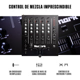 Numark M6 USB Mesa de Mezclas DJ de 4 Canales, Interfaz de Audio Integrada, EQ de 3 Bandas, Entrada Micro y Crossfader Reemplazable con Control de Curva