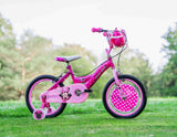 Huffy Bicicleta Pulgadas Minnie Luxury, Bebés niñas, Rosa, 16 pollici