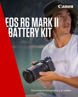 Canon EOS R6 Mark II Full Frame Mirrorless Body Solo + 2X Baterías (Kit de Batería Adicional) | 24,2 megapíxeles, 4K 60p, IS de hasta 8 Pasos y Enfoque automático Dual Pixel CMOS Auto Focus II