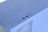 Thermaltake View 270 Plus TG ARGB E-ATX - Caja Color Azul Hortensia con 3 Ventiladores A- RGB de 120 mm incluidos; Compatible con radiador de hasta 360 mm; Panel Frontal y Lateral de Vidrio Templado;