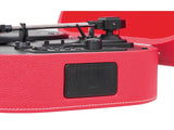 Tocadiscos Trevi TT 1020 BT Estéreo Bluetooth USB Batería Recargable Rojo