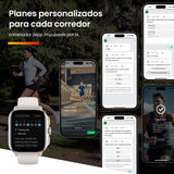 Amazfit Cheetah Square 44mm Reloj Inteligente Ligero para Correr con GPS de Doble Banda, mapas sin conexión,Monitor frecuencia cardíaca,oxígeno Sangre, Zepp Fitness