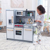 KidKraft Cocina de Juguete Uptown Elite de Madera para niños con Luz y Sonido y Dispensador de Cubitos de Hielo, Juguetes niños 3+ años (53437) Exclusivo en Amazon
