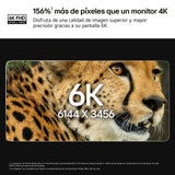 LG 32U990A-S - Monitor Ultrafine 6K, 31,5'', (6144 x 3456), IPS Black 16:9, HDR10, Display HDR600, 450 nits, 60Hz, Super Resolution+, Black Stabilizer, HDMI 2.1, Inclinación/Altura/Pivote, Plata