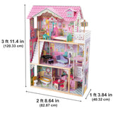 KidKraft Casa de muñecas de Madera Annabelle con Muebles y Accesorios incluidos, Casita de Juguete con Ascensor y balcón para muñecas de 30 cm, Juguetes niños y niñas Desde 3 años (65934)