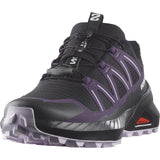 Salomon SPEEDCROSS PEAK, Zapatos de senderismo para Mujer, Black Nightshade Orchid Petal, 39 1/3 EU