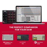 AKAI Professional MPD218 - Controlador de pad MIDI/máquina de pad de percusión/creador de ritmos con 16 pads, controles asignables, software de producción incluido