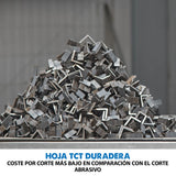 Evolution Sierra tronzadora industrial para acero de 355 mm S355CPS de Evolution: acabado que se puede trabajar al instante, sin calor, rebabas ni chispas. Incluye hoja para acero dulce