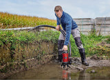 Einhell Bomba de aguas sucias GE-DP 900 Cut (900 W, caudal 16000 l/h, altura de transporte máx. 11,5 m, cuerpos extraño máx. Ø 35 mm, profundidad de inmersión 7 m, sistema de corte integrado)