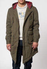 Merc of London Tobias Parka Abrigo, Vert (Combat Green), L para Hombre
