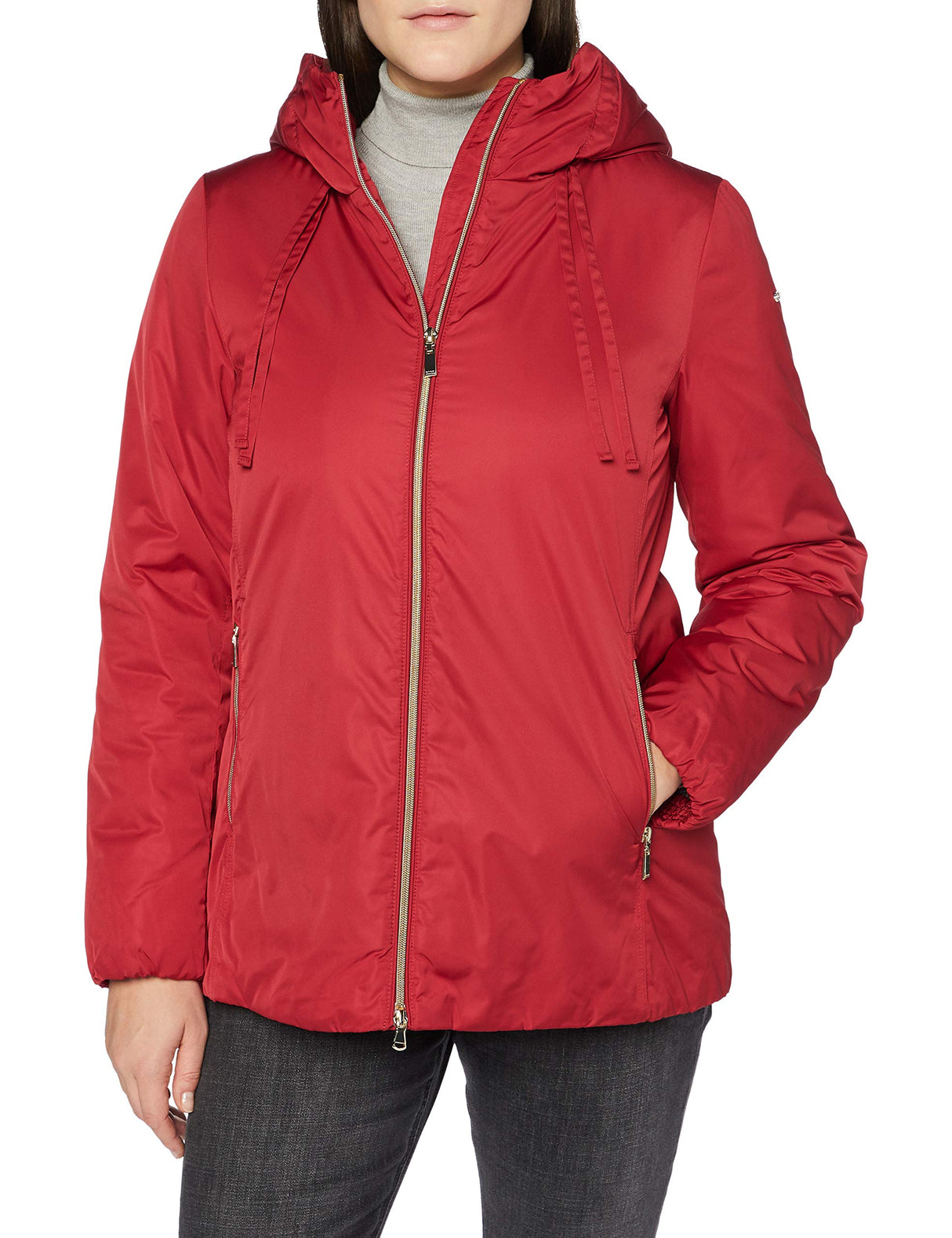 Geox W MYRIA MID JKT (W04 Mujer Chaquetas, Rojo, 44