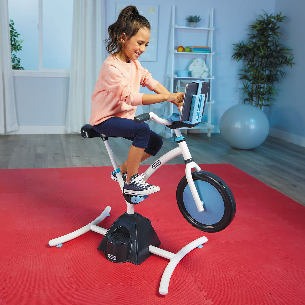Little Tikes Pelican Explore Bicicleta Estática con Bluetooth y videos de YouTube gratis. Edad 3-7 años
