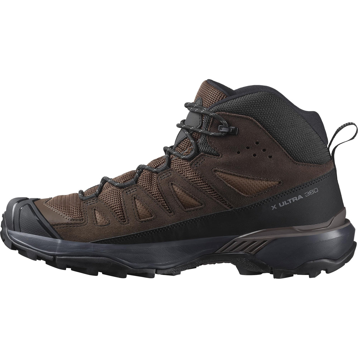 Salomon X ULTRA 360 LEATHER MID GORE-TEX, Zapatos de senderismo para Hombre, Dark Earth Delicioso Castlerock, 42 EU