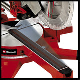 Einhell Ingletadora telescópica dual TE-SM 2534 Dual (1800 W, hoja de sierra Ø 250 mm, ancho de corte 310 mm, arranque suave, cabezal de sierra basculante, láser, luz LED)