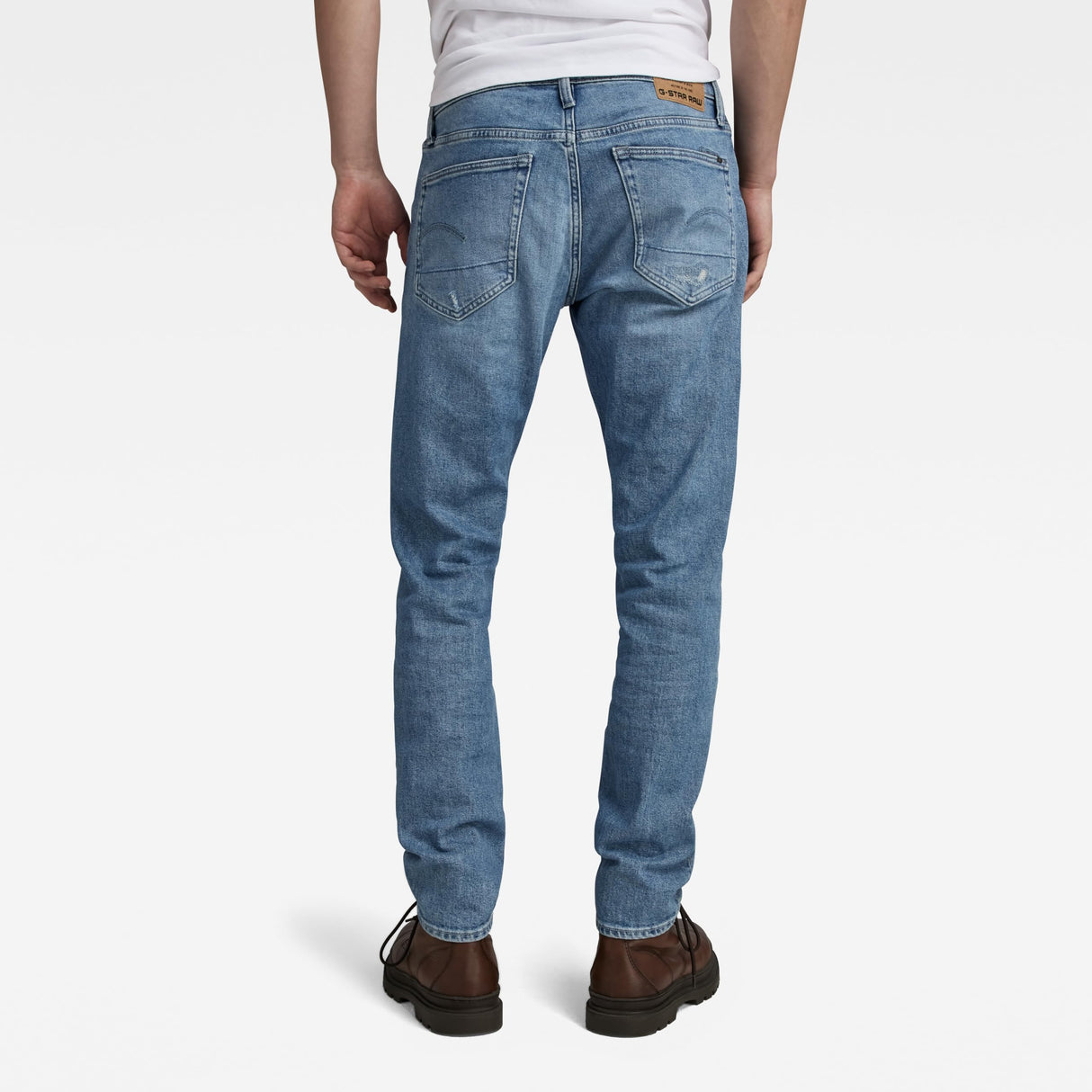 G-Star Para Hombre 3301 Slim Fit Jeans, Azul (faded niagara restored 51001-D316-G007), 32W / 34L