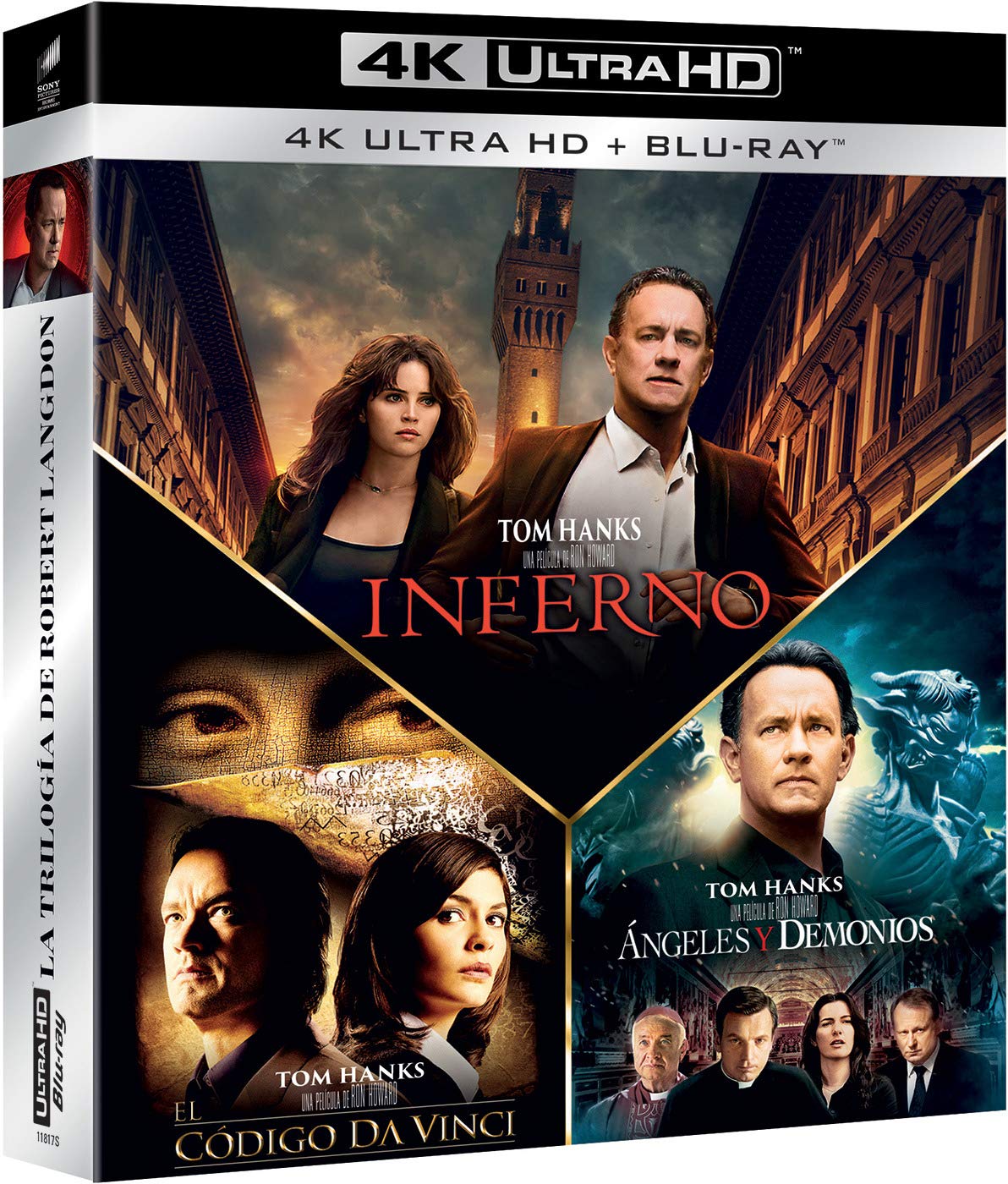 Pack Dan Brown: Ángeles Y Demonios + El Código Da Vinci + Inferno (4K Ultra-HD + BD) [Blu-ray]
