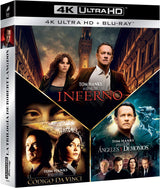 Pack Dan Brown: Ángeles Y Demonios + El Código Da Vinci + Inferno (4K Ultra-HD + BD) [Blu-ray]