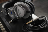 Roland Auriculares de monitorización estéreo con Cable Liso y Color Plata RH-200S — Auriculares de monitorización estéreo Transparentes, precisos y cómodos Studio