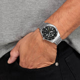 Citizen Reloj Analógico para Hombres de Cuarzo con Correa en Acero Inoxidable AW1760-81E