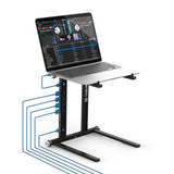 Reloop Stand Hub Innovadora combinación de soporte para portátil y hub usb-c avanzado con alimentación Powerdrive