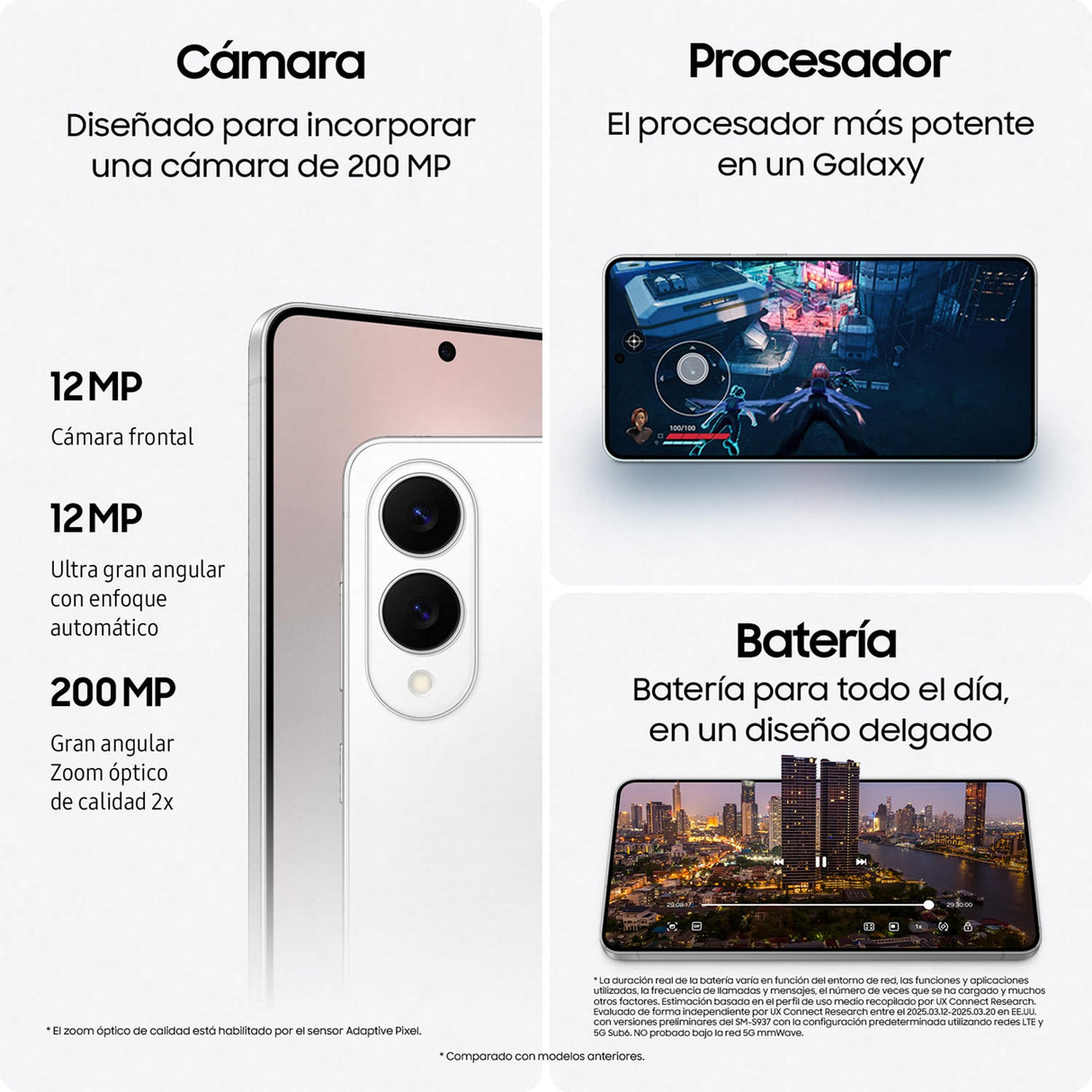 Samsung Galaxy S25 Edge 256GB Teléfono Móvil Fino con IA, Galaxy AI, 12GB RAM, Cámara 200MP, Batería Larga Duración, Garantía del Fabricante 3 Años + 1 Extra, Color Titanio Azul (Versión Española)