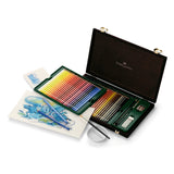 Faber-Castell 117506 - Estuche de Madera con 48 Ecolápices Acuarelables + Accesorios - Multicolor