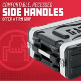 Gator Cases Rack 3U Moldeado Liviano con Pestillos Resistentes; 14.25" de profundidad (GR-3S)