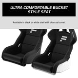 FANATEC ClubSport GT Sim Racing Asiento – Rígido y Duradero, Carcasa Reforzada con Fibra, Espuma Acolchada, Tejido Transpirable, Soporte Lumbar – Blanco