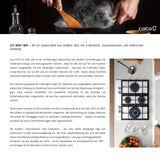 Cata S0428606 Placa de Gas Cata Lci6031Wh 60 cm, Blanco, 4 Fogones