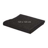 Relaxdays Arenero Niños con Techo Regulable, 117 x 117 x 117 cm, Cajón de Arena con Forro, Madera de Abeto, Natural, Poliéster