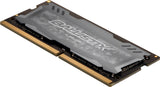 Ballistix Sport LT BLS2K16G4S240FSD - Kit de memoria RAM de 32GB (16GB x2, DDR4, 2400 MT/s, PC4-19200, CL16, Dual Rank x8, SODIMM, 260-Pin) gris