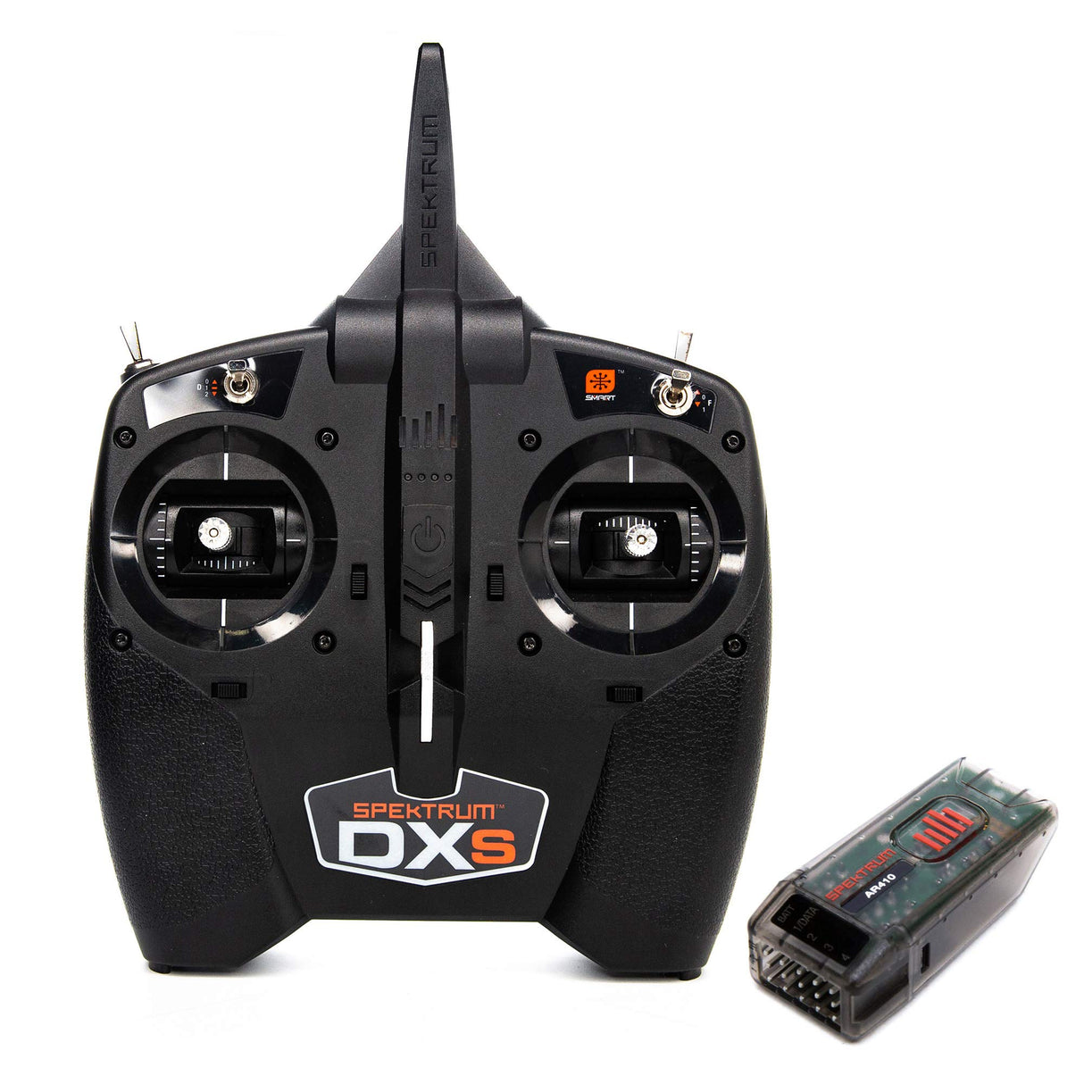 Spektrum DXS Transmitter with AR410 Receiver, SPM1010 Modelos y Accesorios de Control Remoto, Multicolor (Horizon Hobby