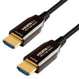 Qnected® Cable HDMI 2.1 activo de 30 m, ultra alta velocidad, 4K 120Hz/144Hz, 8K 60Hz, HDR10+/Dolby Vision, eARC, 48Gbps - Compatible con PS5, Xbox Series X y S, TV, PC, portátil, proyector