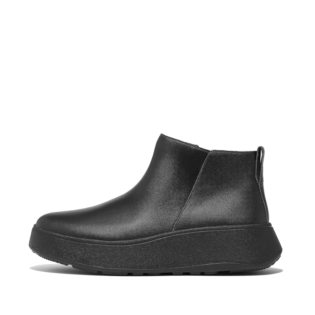 Fitflop Botines de Cuero F-Mode, Botas Cortas al Tobillo Mujer, Todo Negro, 38 EU